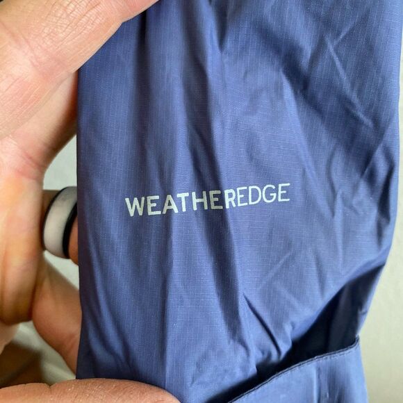 Eddie Bauer Weatheredge Lightweight Lined Rain Jacket Blue Color Size Small - Picture 6 of 6